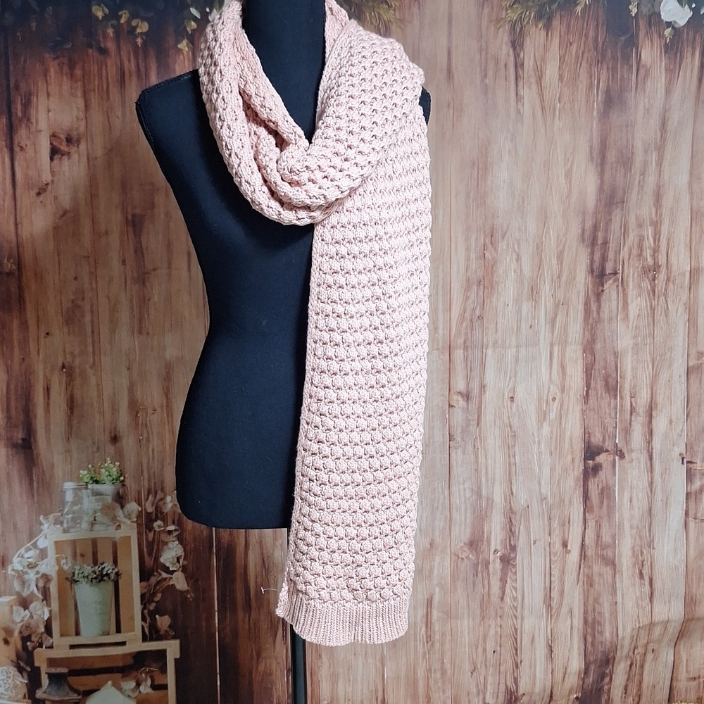 Peach scarf from Dillard's adds to any outfit!